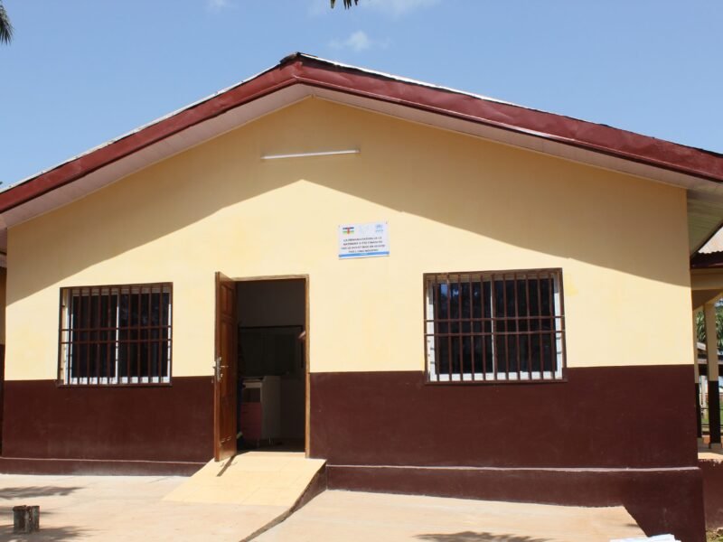 Remise de la salle de réanimation de l’Hôpital de Berberati